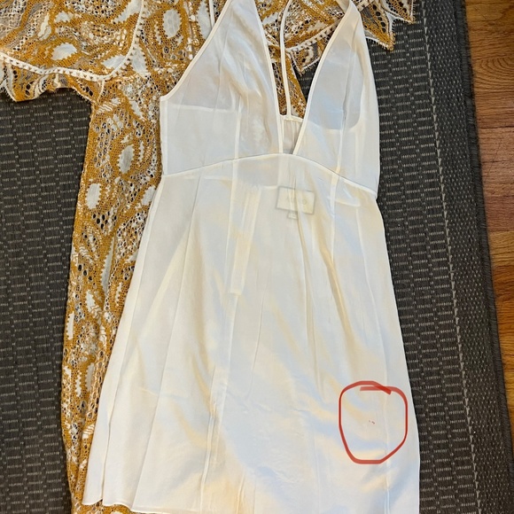 Alexis Diona asymmetric macramé lace midi dress - Picture 5 of 6